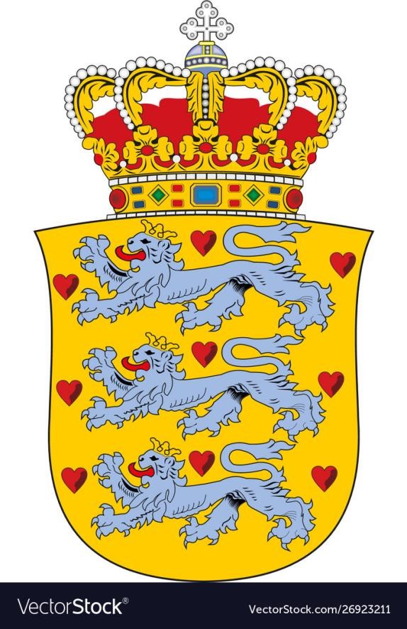 The national coat of Denmark